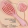 The comb is massage, for drying hair, 7.5 × 23.5 cm, pink color