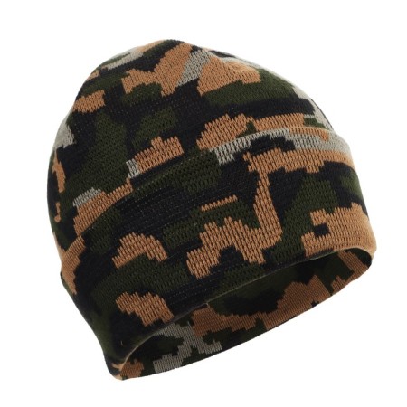 Cap "Siberian trace-irbis" with lapel, acrylic, camouflage "Autumn"