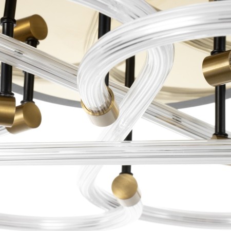 Rioly chandelier LED 96W gold 60x60x6 cm Bayerlux-5