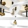Rioly chandelier LED 96W gold 60x60x6 cm Bayerlux