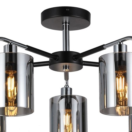 Ceiling lamp 5x40W E14, size 55x55x28 cm-3