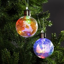 A set of Christmas tree balls 