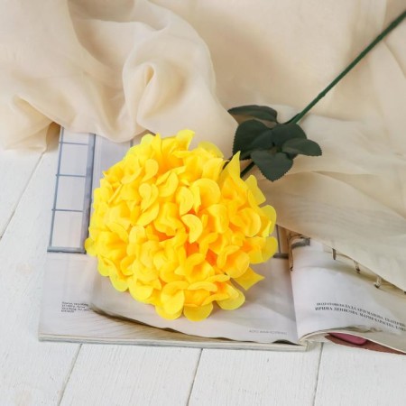 Artificial flowers "Royal geranium" 16x60 cm, yellow