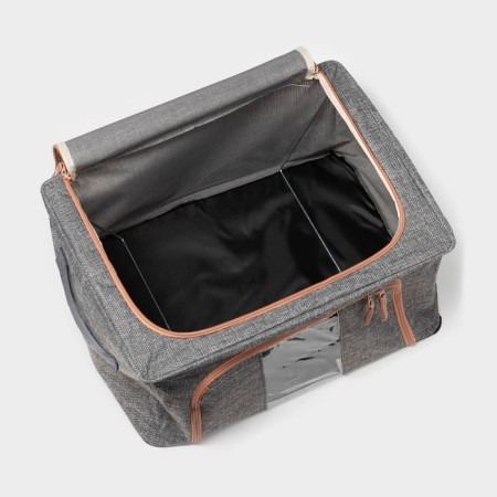COFR for storing things of the Monet Dolyan, 39 × 29 × 20 cm, color gray color-6