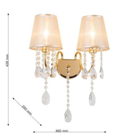 Wall lamp Cutie 460 mm, 460 mm, 260 mm, E14 80W-2
