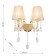 Wall lamp Cutie 460 mm, 460 mm, 260 mm, E14 80W