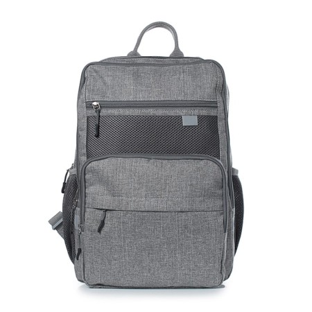 School backpack, synthetic fabric, 265x395x120 cm, gray-1