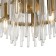 Suspended lamp 60W, 6he14, 52.5x45 cm, brass