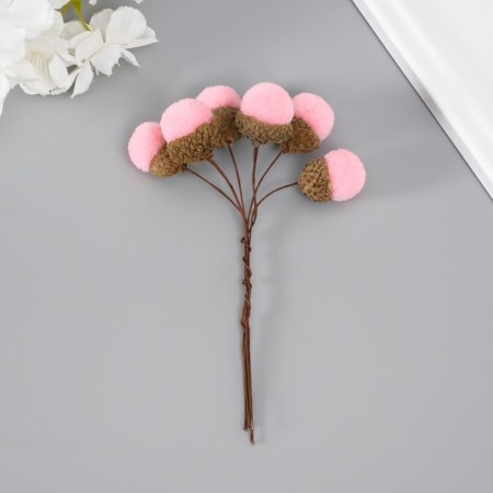 Flowers for decorating "Clat" pink 1 bouquet = 6 branches d = 2 cm 11 cm