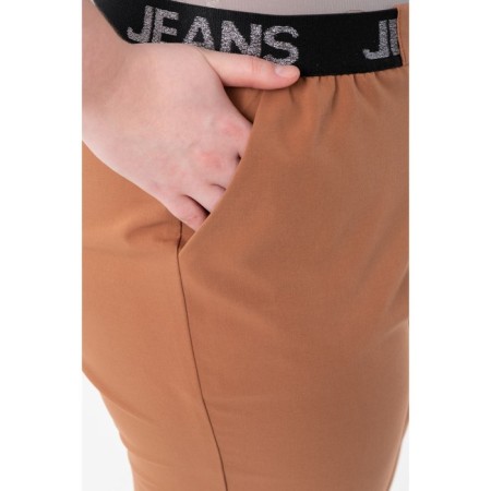 Female trousers, size 60, brown color-5
