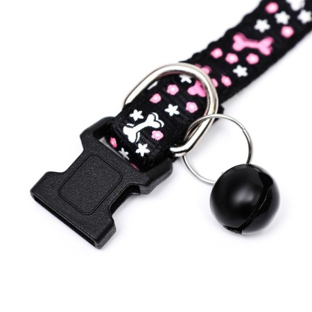 Two -layer collar with Fasteks "Star Bones", 30 x 1 cm, mix of flowers-6