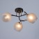 Acapulco chandelier 3x60W E27 brown, gold 52x52x24cm
