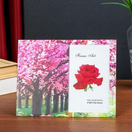 Photo frame Glass 10x15 cm "Blooming Alley" Double convex pattern 17x22 cm