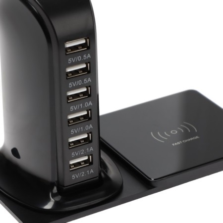 LN-130AC charger, 10 W + 6 USB 30 W 30 W, 220 V, black-6