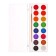 Watercolor paints 16 colors, round, dialing dials 23 mm, with a brush, plastic pencil case, calligrata top