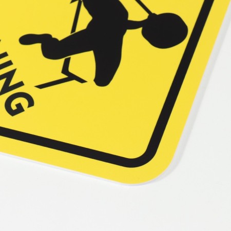 Decorative sign (poster) "Training Zone" 32x32 cm, plastic-4