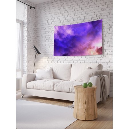 Decorative panel with photo printing "Heavenly Smoke", horizontal, size 150x200 cm
