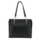 Bag women, genuine leather, black 33x10x30 cm