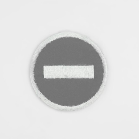 The reflective thermonacleka "Entrance is prohibited", 5 × 5 cm, color gray color-1