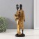 Souvenir Polystone "African Zem with a lover" gold 6x9.5x27.5 cm