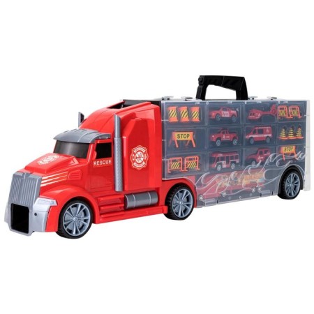 Auto -Vorot Case Givito “Salvation Service”, with cars, with a tunnel, red color, 64 cm-8