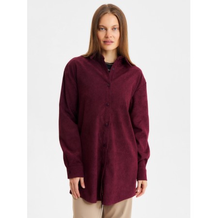 Women's shirt (1), minku, burgundy color, rr 42-3