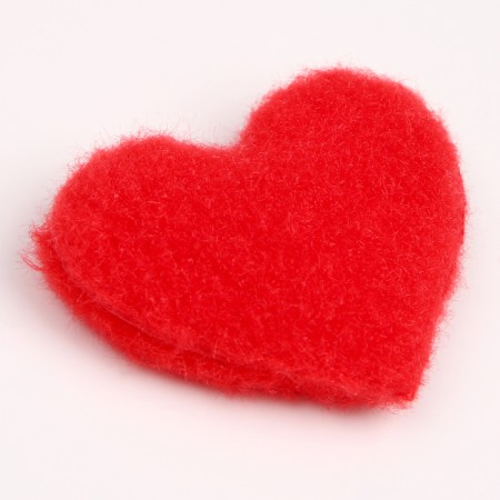 Soft magnet "heart", 6 cm, color mix-5