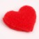 Soft magnet "heart", 6 cm, color mix