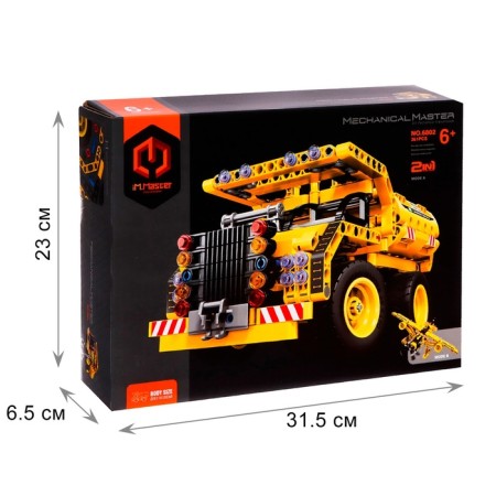 The designer techno "Career truck", 2 assembly options, 361 details-6