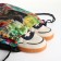Back for shoes on the lace, green color/multi -colored