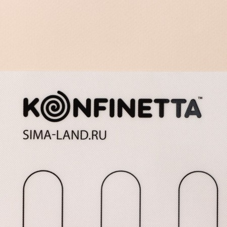 Reinforced rug Konfinetta "eclair", silicone, 40 × 60 cm, 0.4 mm, white color-2
