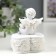 Souvenir Polystone Casket "Snowthrough Angel with an overflowing heart" 8x6.5x5.4 cm