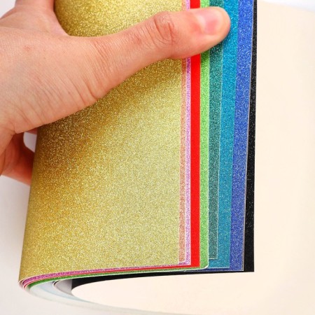 Cardboard color with sparkles, A4, 10 sheets, 10 colors, non -unilateral, one -sided, in a package, 250 g/m², cats aristocrats-3