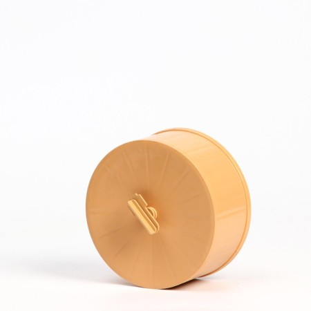 Wheel for rodents half -closed plastic, without a stand, 14 cm, beige-2
