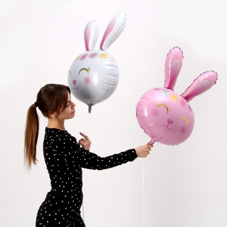 Foil ball 32 "Pink Rabbit"-4