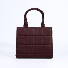 Female bag Textura, tout, medium size, burgundy color