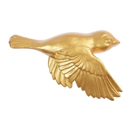 Decoration wall -mounted, plaster panel "birds" 5 pcs, golden-5