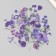 Plastic stickers "Spring flowers. Lilac" set 40 pcs 15x8 cm