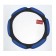 Torso steering wheel, anatomical, size 38 cm, black and blue