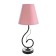 Lamp table Marcel 1x15W E14 18x18x42cm black/pink Risalux