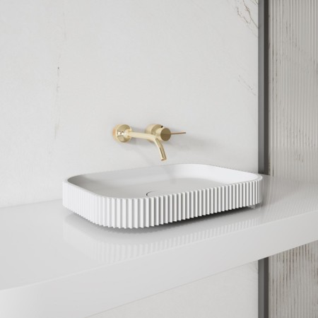 ABBER STEIN AS2602 sink, invoice, 500x350x60 mm, white, matte-2