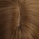 Artificial wig, with a bang, imitation of the skin, 30 cm, brown color