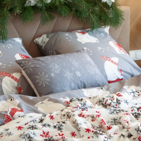 Pillow Ethel "Snowflakes" 60*40 cm, 100% p/e