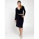 Female skirt, size 54, dark blue color