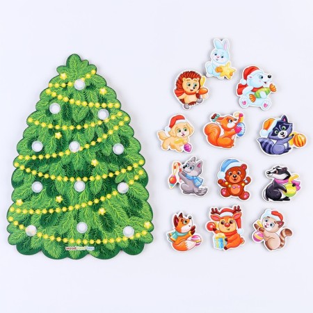 Porter "animals on the Christmas tree", on Velcro-5