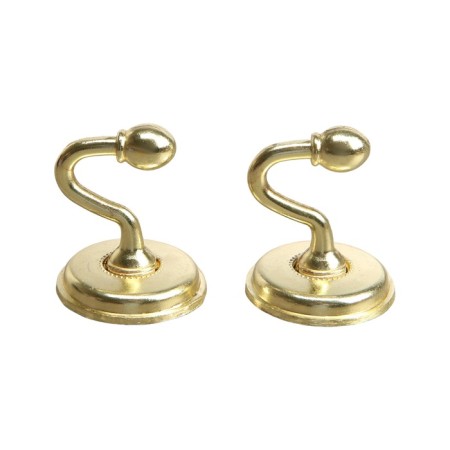 One -rod hook for curtains Cappio KC112, color gold, 2 pcs-2