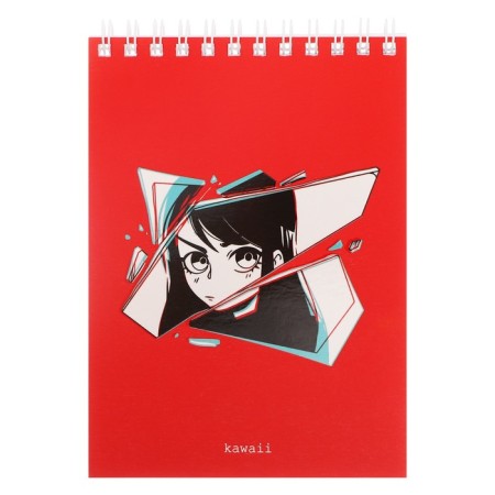 Notepad A6 60 sheets in the Meshu "Kawaii" cage, matte lamination, selective UV-lace-6