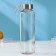 A glass bottle in the Vanilla cover, 400 ml, h = 20 cm, MIX drawing