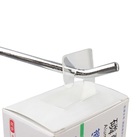Hook-lover self-adhesive 2.5 × 4 cm (set1000 pcs.), The color is transparent-1