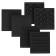 Electric waffle box KitFort KT-3609, 600 W, Belgian/Hong Kong, Black